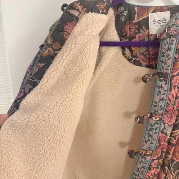 Sea New York Quilted Floral Jacket – Size Large - Picture 3 of 5